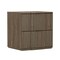 Manhattan Comfort Clive 22in Nightstand in Walnut and Gold (2-Drawer) NS1560-3 - alternate 9