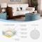 Baxton Studio Uriel Mid-Century Modern Cream Boucle Fabric Sofa 248-13773-ZORO - alternate 9