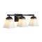 Jonathan Y Staunton 24" 3-Light Farmhouse Cottage Metal LED Vanity Light w/Frosted Glass Shades, Oil Rubbed Bron JYL7524A - alternate 13