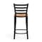 Flash Furniture HERCULES Black Ladder Back Metal Restaurant Counter Stool - Natural Wood Seat XU-DG697BLAD-24-NATW-GG - alternate 7