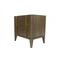 Homeroots Mid Century Dark Brown and White Faux Marble with Two Drawers 473037 - alternate 5