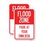 Signmission Flood Zone, 12'' X 18'' 2 Signs, Heavy Gauge Aluminum, 2PK A-1218-2PACK-23951 - alternate 1