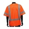 Pip ANSI Type R Class 3 Three Pocket Zipper Mesh Vest 47303/3XL - alternate 2