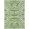 Homeroots 5' X 8' Green And Ivory Animal Print Washable Indoor Outdoor Area Rug 600607 - alternate 8