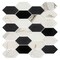 Andova Tiles Astor 2-in. x 4-in. Elongated Hexagon Glass Wall & Floor Mosaic Tile (0.99 Square Feet Per Box) Andova Tiles - alternate 6