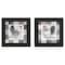 Homeroots Set Of Two Rooster I Black Framed Print Wall Art, 2PK 405682 - alternate 1