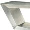 Homeroots 71" Silver Aluminum Writing Desk 319062 - alternate 9