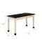 Diversified Spaces Plain Apron Table, Maple, Maple Wood Frame, 54 in W, Black P720LBBM36N - alternate 17