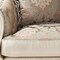 Homeroots 84" White Rose Gold And Beige Chenille Faux Leather And Wood Sofa With Toss Pillows 490998 - alternate 5