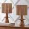 Jonathan Y Rickie 19" Bohemian Coastal Sculptural Resin w/Hand-Woven Paper Rope Drum Shade LED Table Lamp, , 2PK JYL5509A-SET2 - alternate 8