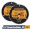 Powertec 7-1/4 Inch Circular Saw Blade, 60T, 5/8" Arbor, Thin Kerf Carbide Tipped Wood Cutting Blade, 2PK 14016-P2 - alternate 1