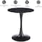 Leisuremod Bristol Round MDF Dining Table - Pedestal Base Kitchen Table, Modern Style BTBL-B31BLMT - alternate 8