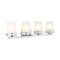 Jonathan Y Fairfax 32" 4-Light Metal/Frosted Glass Contemporary Glam LED Vanity Light, Chrome JYL7487A - alternate 9