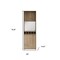Homeroots 23in Oak Wood Bar Cabinet With Two Doors 478257 - alternate 5