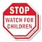 Signmission Stop Watch For Children, 10 inch X 10 inch, Aluminum Metal Signs, 2PK OC-A-2PACK-10-36 - alternate 1