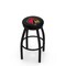 Holland Bar Stool Co 36" Blk Wrinkle Louisville Swivel Bar Stool, Accent Ring L8B2B36Lville - alternate 1