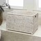 Happimess Anada 30in Hand-Woven Wicker Weave Storage Trunk, White Wash HPM9005C - alternate 9