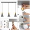 Jonathan Y Apollo 33.5" 3-Light Mid-Century Modern Iron Adjustable Linear LED Pendant, White/Brass Gold JYL6134B - alternate 12