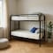 Homeroots Black Twin Over Twin Metal Bunk Bed 285197 - alternate 5
