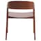 Leisuremod Rivo Collection Elegant Dining Chair in Dark Brown Wood, 4PK RC20WBR4 - alternate 10