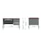 Flash Furniture Cambridge Commercial Grade 24x48 Right Side Single Pedestal Desk, 3 Locking Drawers, Mahogany Top GC-M-GRY-24X48-MHG-GG - alternate 9