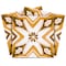 Homeroots 12" X 12" Brown and White Papaya Peel And Stick Removable Tiles 556447 - alternate 7