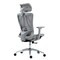 Homeroots Gray and Silver Adjustable Height Swivel Rolling Office Chair 638372 - alternate 8