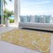 Homeroots 10' X 14' Gold And Ivory Geometric Washable Indoor Outdoor Area Rug 612874 - alternate 7