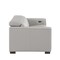 Homeroots 80in Light Gray and Brown Leather Power Reclining Loveseat 720536 - alternate 8