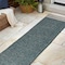 Jonathan Y Alda Modern Minimalist Mingled Solid Turquoise/Cream 2 ft. x 8 ft. Indoor/Outdoor Runner Rug TSN213E-28 - alternate 8