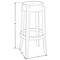 Leisuremod Averill Modern Plastic Bar Stool with Sturdy Seat and Legs, Clear AS29CL - alternate 7