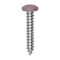 Auveco 10 x 1in Tan Painted Square Drive Pan Head Tapping Screw, 100PK 25386 - alternate 1