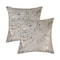 Homeroots Set of Two 18" Natural and Gold Abstract Cowhide Throw Pillows with Glitter, 2PK 544609 - alternate 7