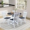 Whitewood Industries Extension Dining Tables, 45 in L, 38 in H, Parawood, 5 Piece Set K05-42DPT-27-C61-4 - alternate 4