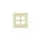 Pass & Seymour TradeMaster Outlet Wallplate, Jumbo, 1 -Gang, Nylon, Ivory TPJ82ICC10 - alternate 1