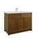James Martin Vanities Bellshire 48" Sgl Vanity, Honey Oak w/Sgl Hole 3 CM White Zeus Silestone Top and Matching Backsplash 660-V48-HNO-1WZ - alternate 9
