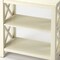 Homeroots 25" White Wood Two Tier Bookcase 389563 - alternate 5