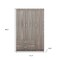 Homeroots Two Piece Gray Solid and Manufactured Wood Bedroom Set 662334 - alternate 7