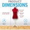 Topmaster Mannequin Adjustable Height Durable Foam and Canvas Construction Wooden Base, Compact Shoulder Width TPMAQTO47 - alternate 7
