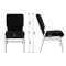 Flash Furniture Black Fabric Church Chair, PK4 4-XU-CH-60096-BK-SV-BAS-GG - alternate 10