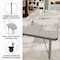 Flash Furniture Wren 60 in x 24 in Adjustable Height Activity Table, Thermal Laminate Top, Standard Legs, Light Gray XU-A2460-REC-LTGRY-T-P-CAS-GG - alternate 6