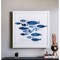Homeroots Marble Blue School of Fish 2 Wall Art 395665 - alternate 3