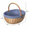 Wickerwise Picnic Basket with Handle and Washable Plaid Liner - Ideal for Outdoor Adventures,  QI004718.XL - alternate 7