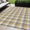 Homeroots 5' X 8' Gray Tan And Beige Plaid Washable Indoor Outdoor Area Rug 601399 - alternate 1