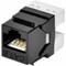 Monoprice Cat6 RJ45 180-Degree Punch Down Keystone Dual IDC_ Black 27548 - alternate 1