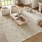 Homeroots 8' X 10' Cream And Beige Geometric Indoor Outdoor Area Rug 551116 - alternate 9