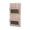 Homeroots Modern Rustic Whitewash Chalkboard Wall Storage 399689 - alternate 7