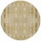 Homeroots 8' Beige Ivory And Tan Round Moroccan Washable Indoor Outdoor Area Rug 577177 - alternate 7