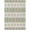 Homeroots 3' X 5' Artichoke Green Ivory And Beige Geometric Washable Indoor Outdoor Area Rug 597860 - alternate 6