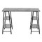 Homeroots 47" Gray and Black Wood and Metal Sled Computer Desk 489847 - alternate 10